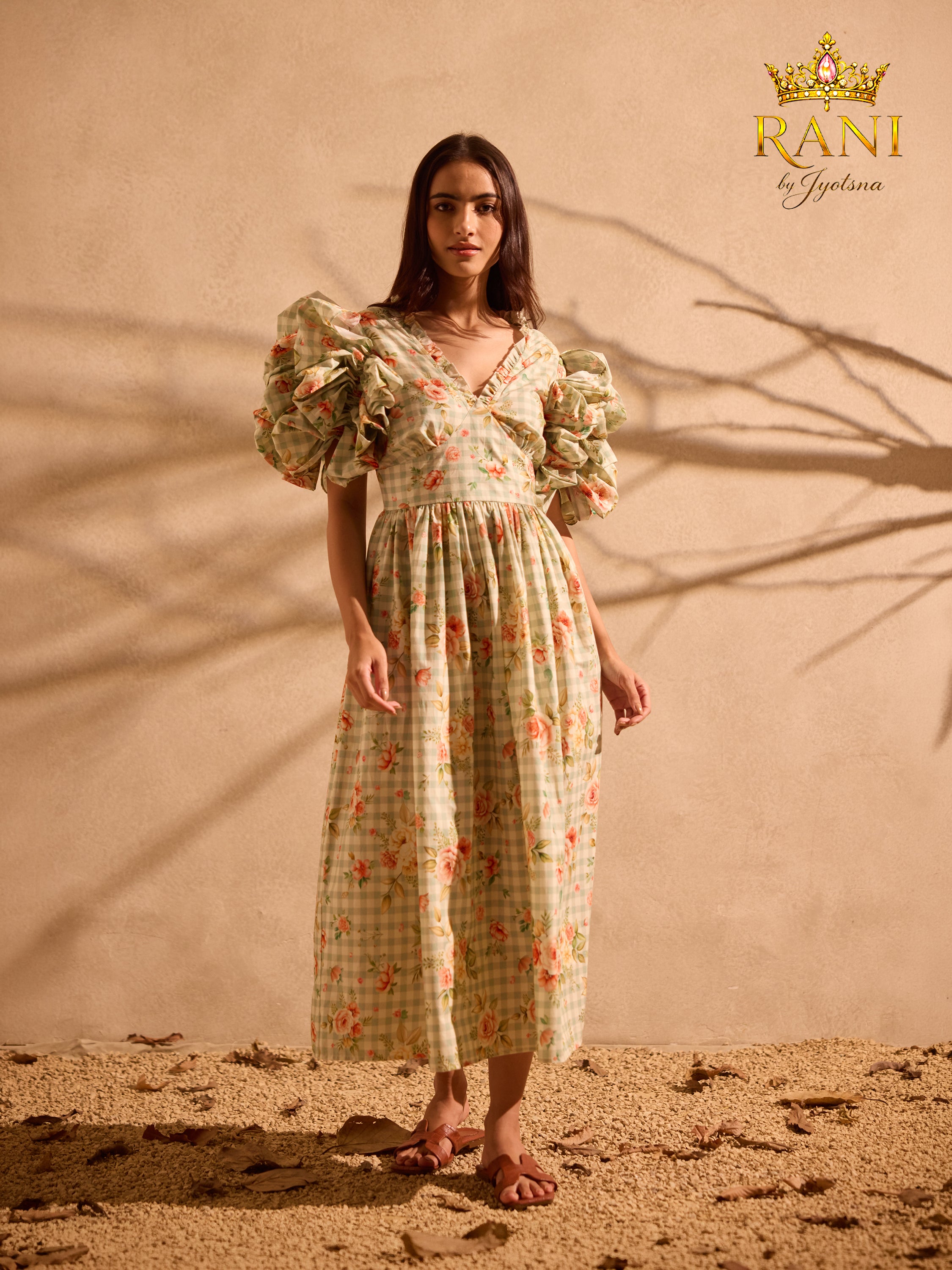 Rosalie Puff Sleeve Midi