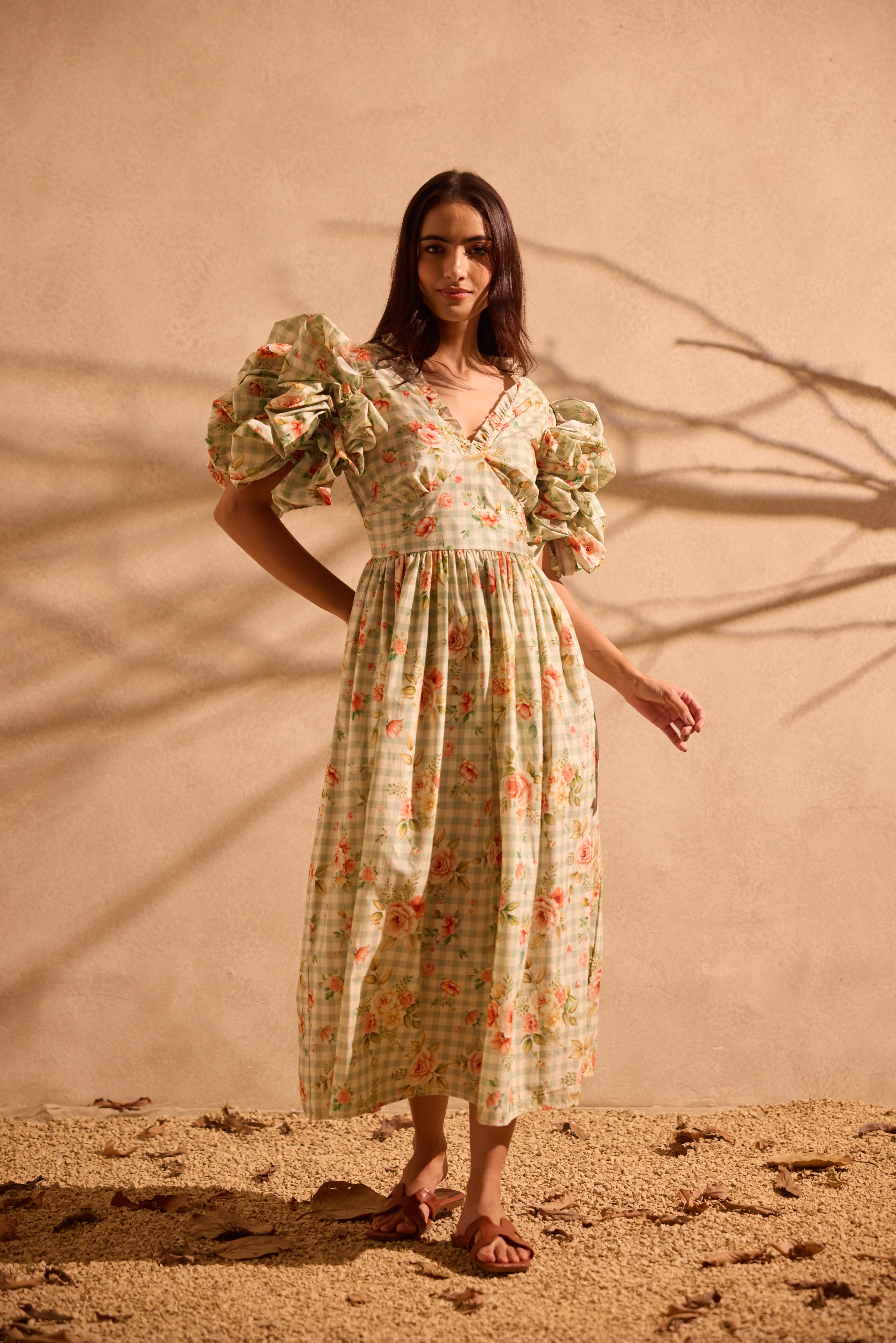 Rosalie Puff Sleeve Midi