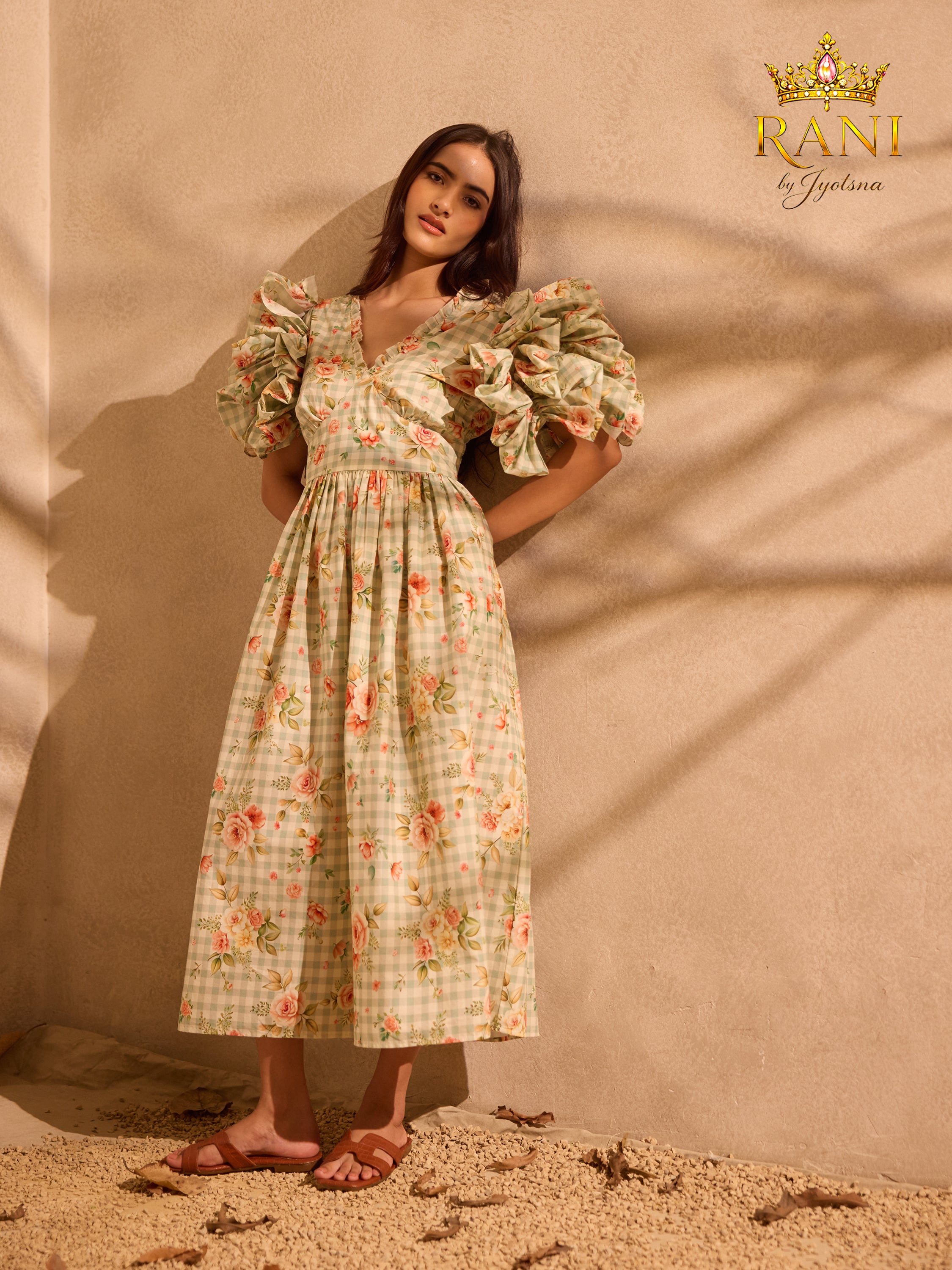 Rosalie Puff Sleeve Midi