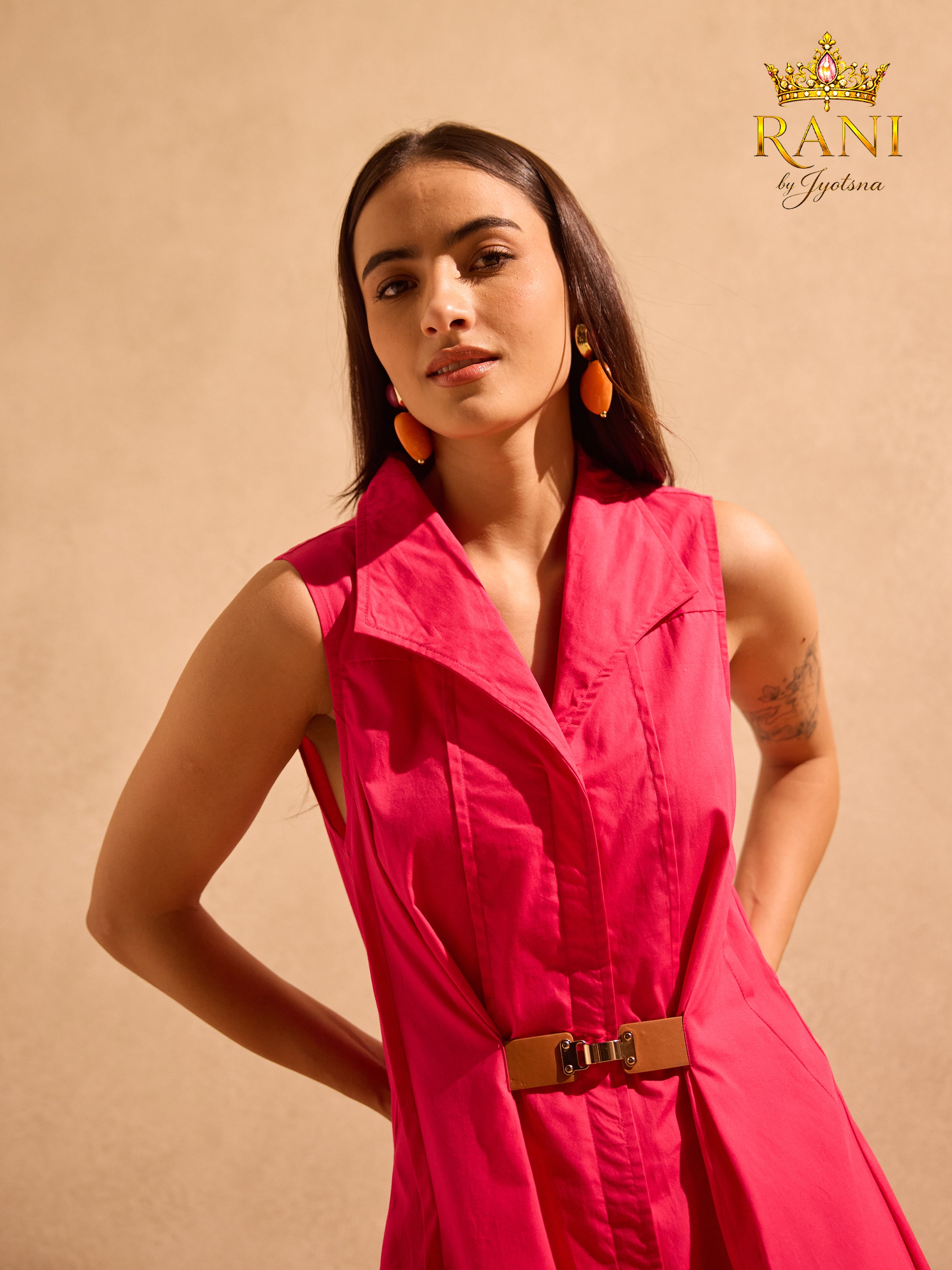 Pink ember midi