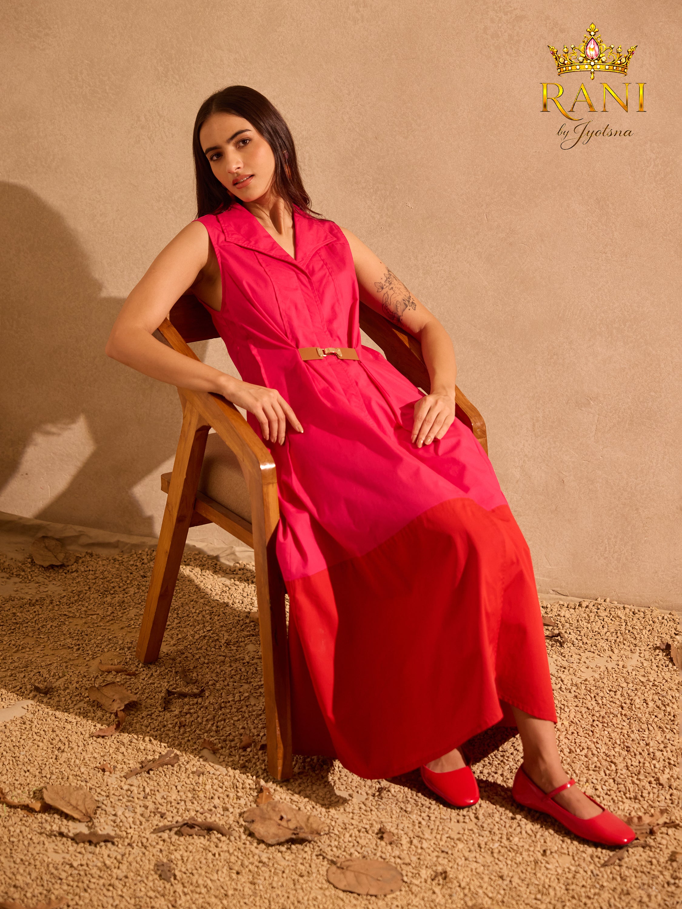 Pink ember midi