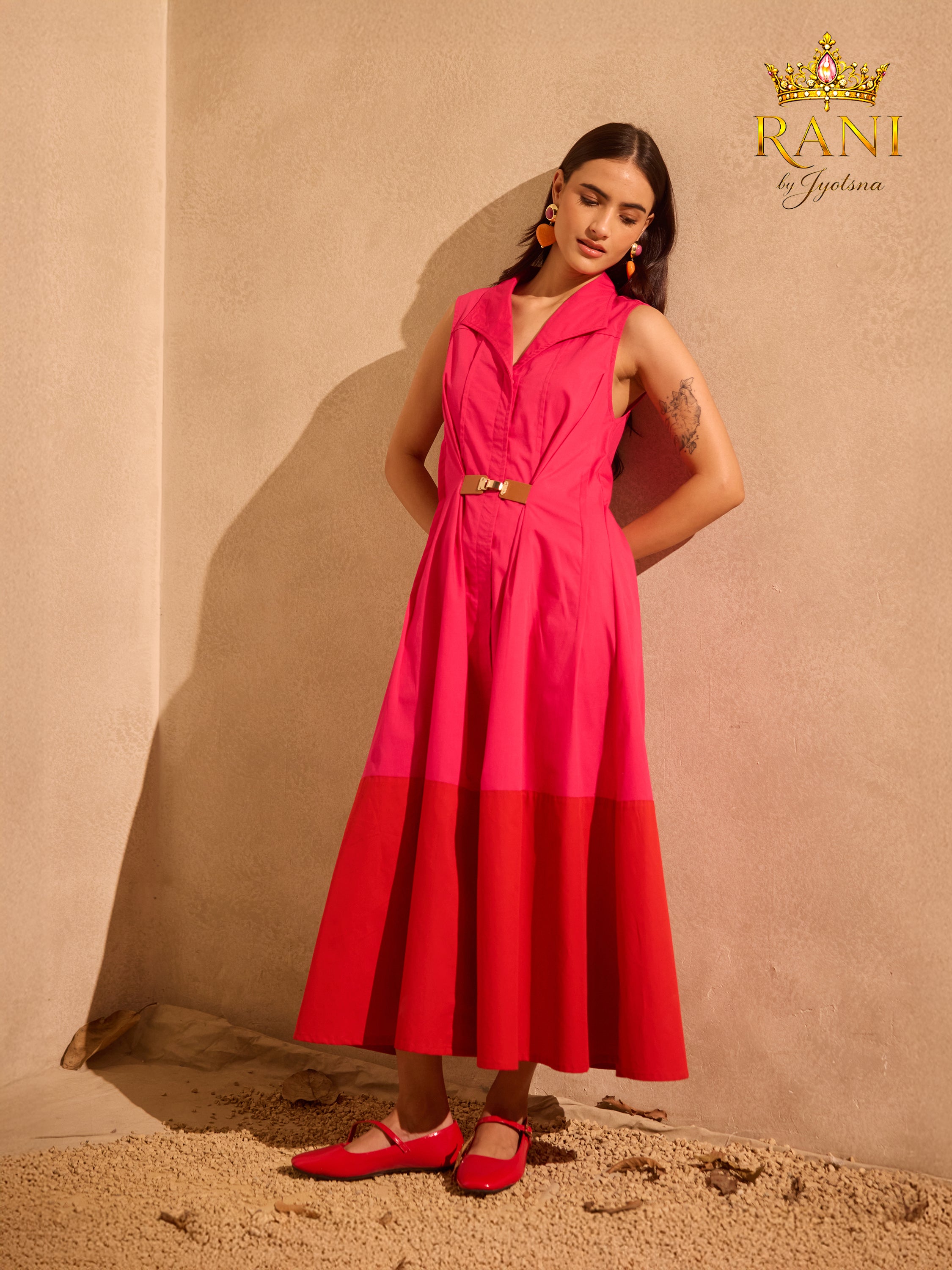 Pink ember midi