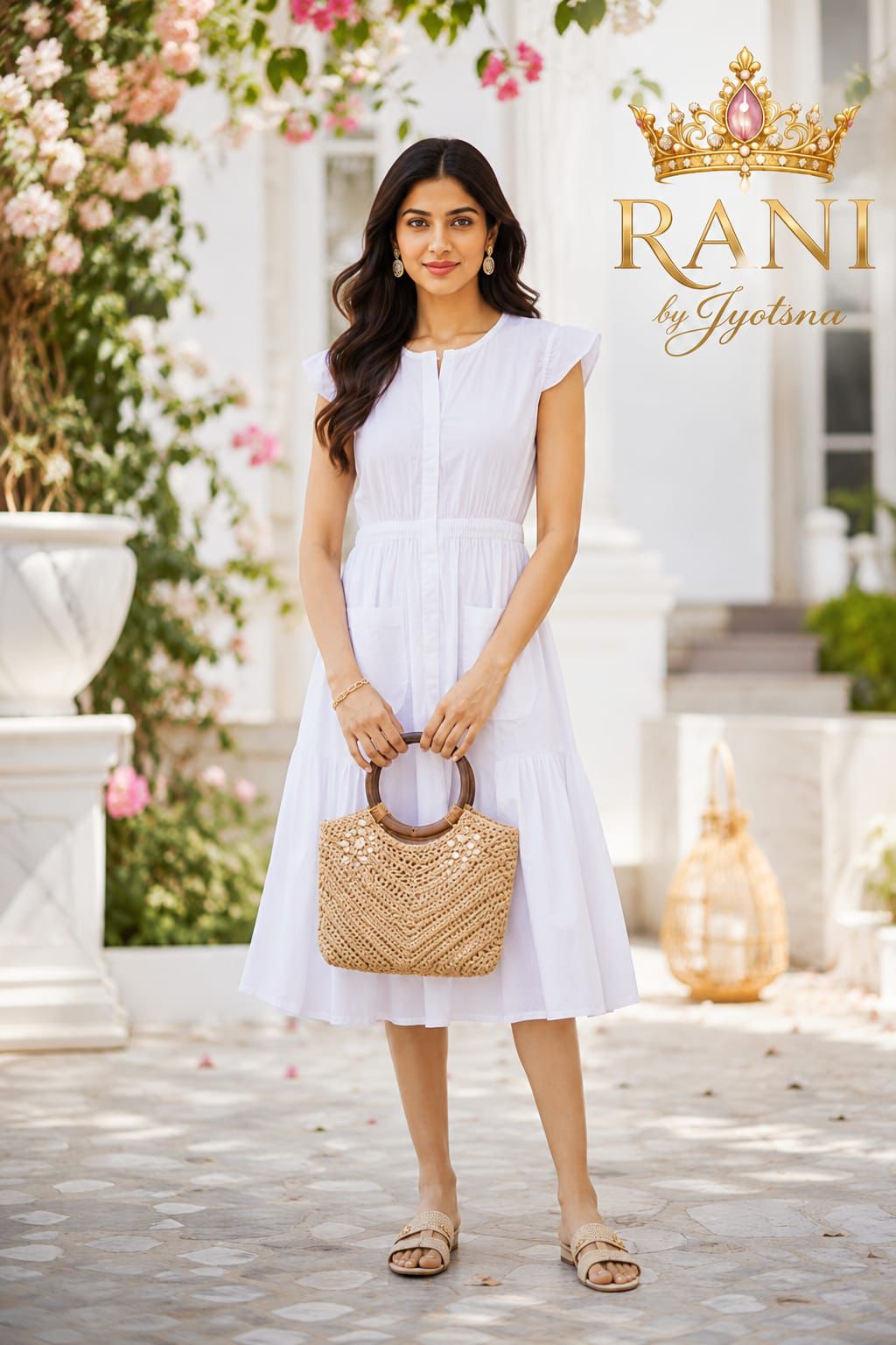 Alia Cotton Midi Dress