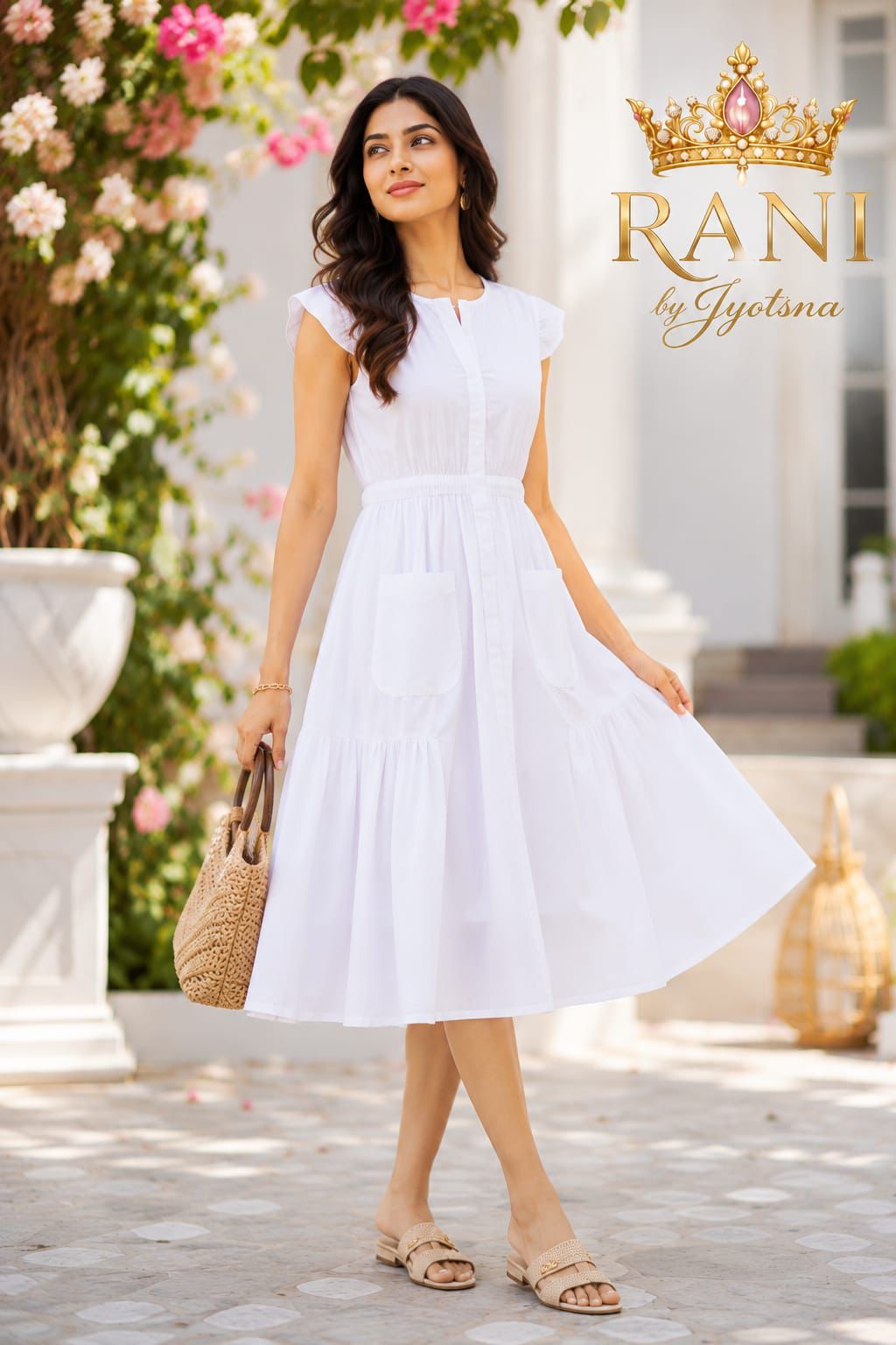 Alia Cotton Midi Dress