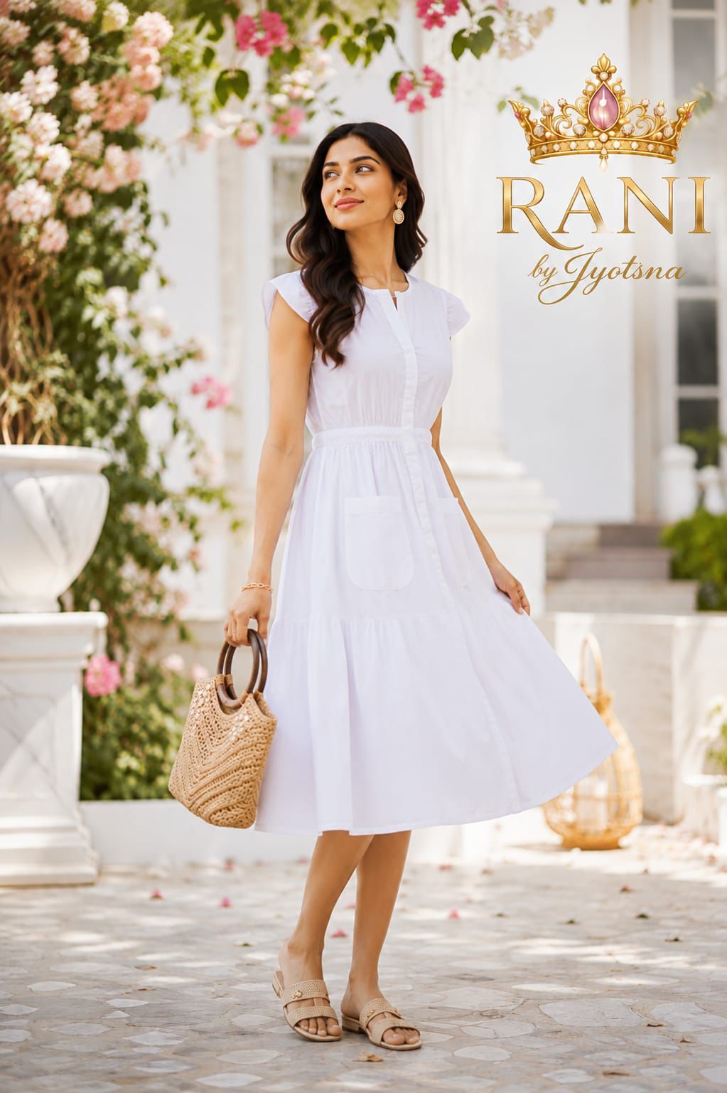Alia Cotton Midi Dress