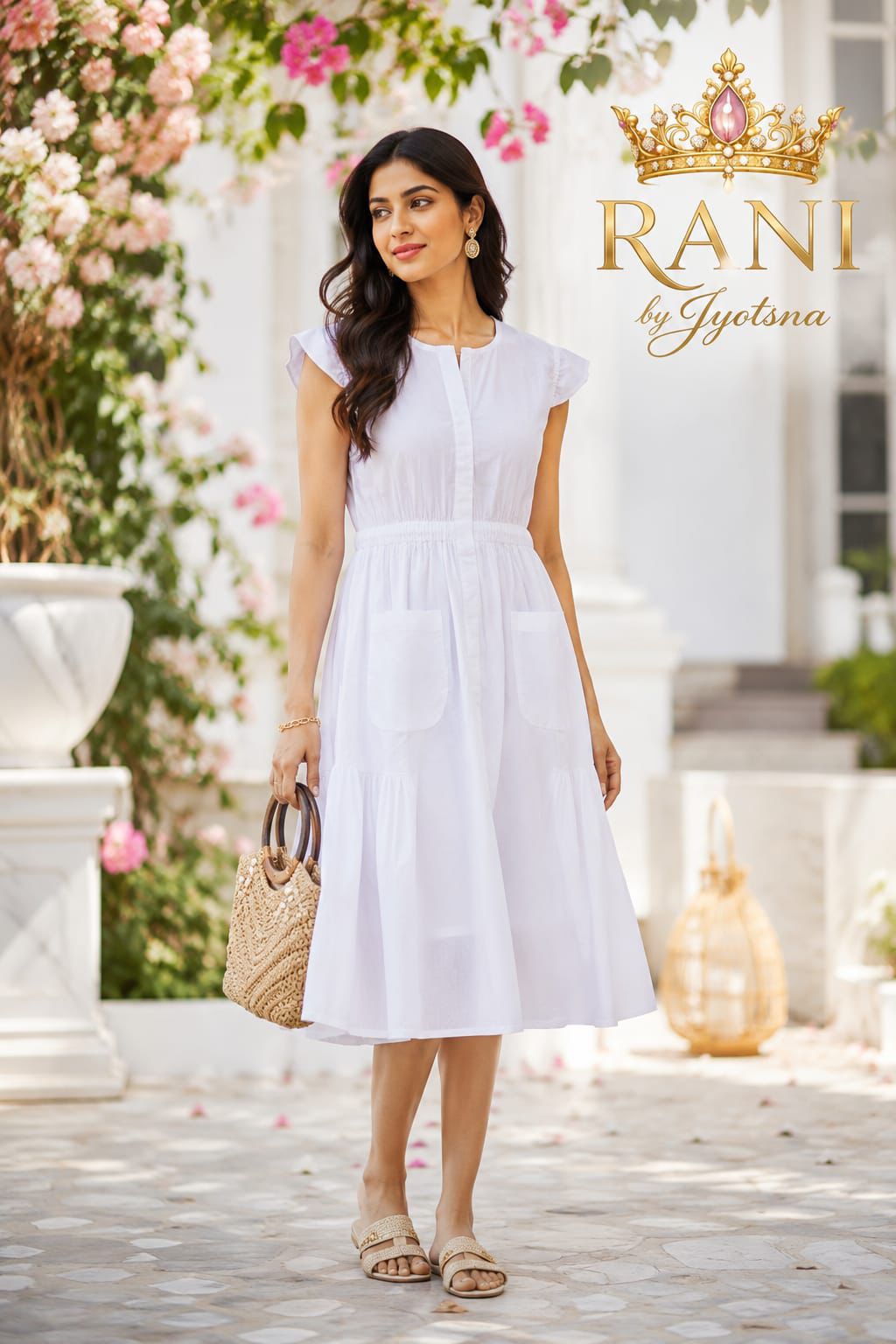 Alia Cotton Midi Dress